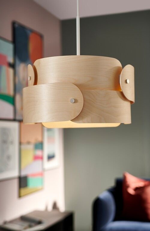 IKEA SODAKRA Pendant lamp, birch | IKEA ceiling lights | Eachdaykart