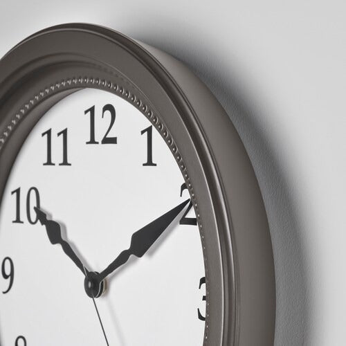 IKEA SONDRUM Wall clock, low-voltage/grey | IKEA Wall & table clocks | Eachdaykart