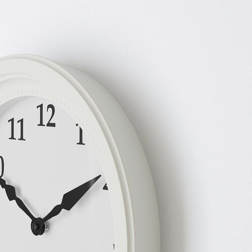IKEA SONDRUM Wall clock, low-voltage/white | IKEA Wall & table clocks | Eachdaykart