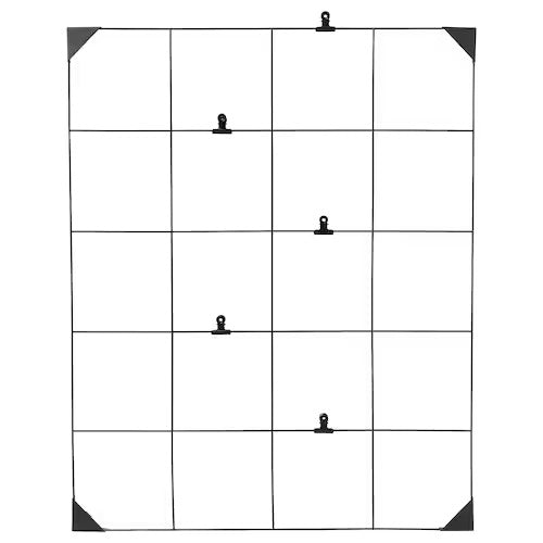 IKEA SOSDALA Memo board with clips, black | IKEA Noticeboards | Eachdaykart