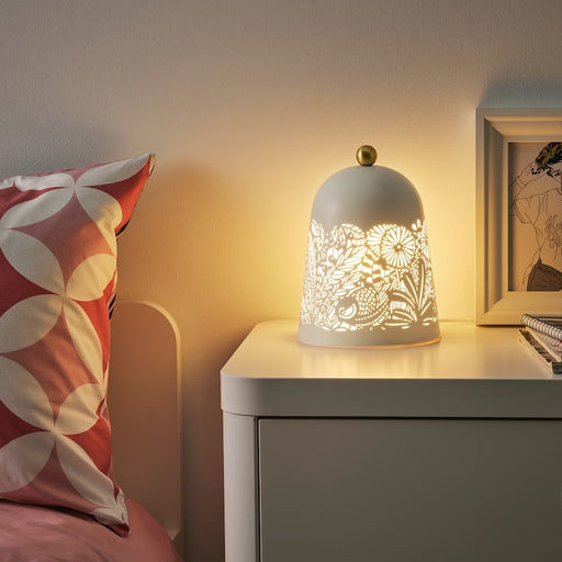 IKEA SOLSKUR LED table lamp, white/brass-colour | IKEA Children's lighting | Eachdaykart