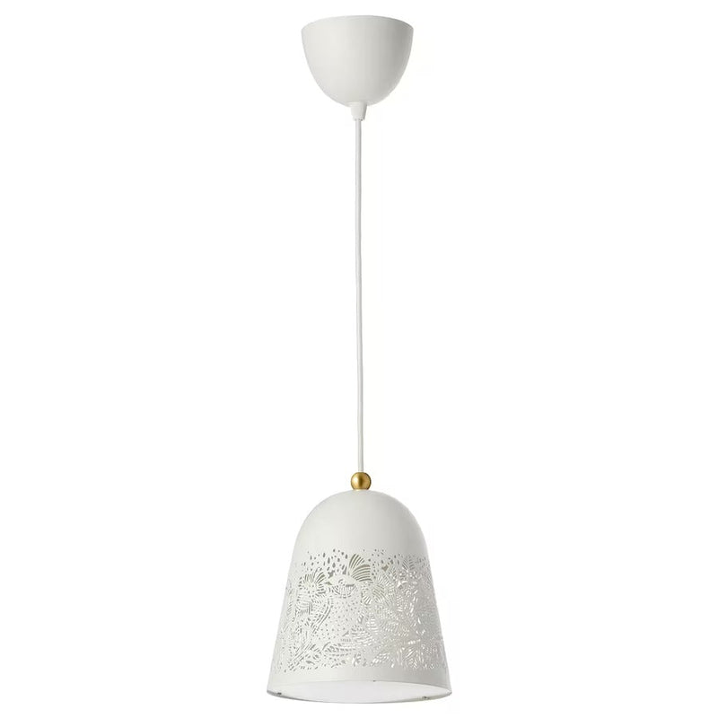 IKEA SOLSKUR Pendant lamp , white/brass-colour | IKEA Children's lighting | Eachdaykart