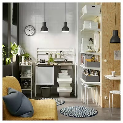 IKEA SORTERA Waste sorting bin with lid, white | IKEA Secondary storage boxes | IKEA Storage boxes & baskets | IKEA Small storage & organisers | Eachdaykart