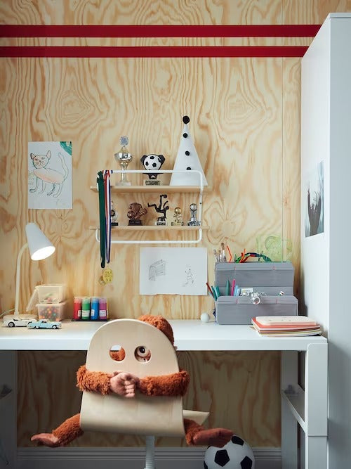 IKEA SPORTSLIG Wandregal für Pokale, weiß/Birke | IKEA Bilderleisten | IKEA Rahmen &amp; Bilder | Eachdaykart