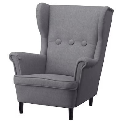 IKEA STRANDMON Children's armchair, Vissle grey | IKEA Small chairs | IKEA Children's chairs | Eachdaykart