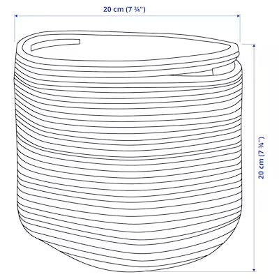 IKEA STRANDSKATA Storage bag, braided/multicolour | IKEA Children's boxes & baskets | IKEA Storage boxes & baskets | IKEA Small storage & organisers | Eachdaykart