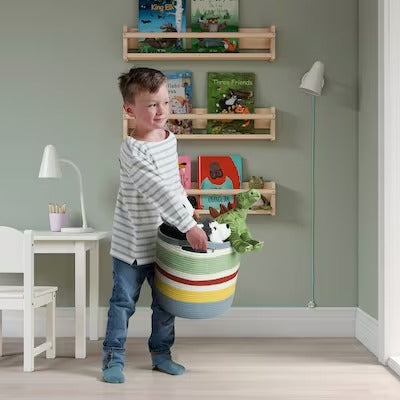 IKEA STRANDSKATA Storage bag, braided/multicolour | IKEA Children's boxes & baskets | IKEA Storage boxes & baskets | IKEA Small storage & organisers | Eachdaykart