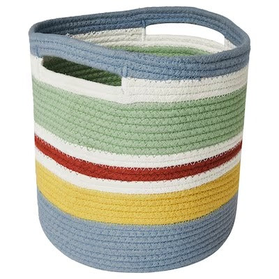 IKEA STRANDSKATA Storage bag, braided/multicolour | IKEA Children's boxes & baskets | IKEA Storage boxes & baskets | IKEA Small storage & organisers | Eachdaykart