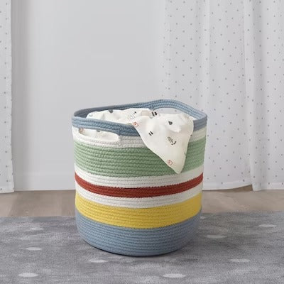 IKEA STRANDSKATA Storage bag, braided/multicolour | IKEA Children's boxes & baskets | IKEA Storage boxes & baskets | IKEA Small storage & organisers | Eachdaykart