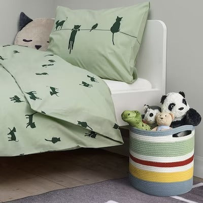 IKEA STRANDSKATA Storage bag, braided/multicolour | IKEA Children's boxes & baskets | IKEA Storage boxes & baskets | IKEA Small storage & organisers | Eachdaykart