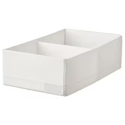 IKEA STUK Box with compartments, white | IKEA Clothes boxes | IKEA Storage boxes & baskets | IKEA Small storage & organisers | Eachdaykart