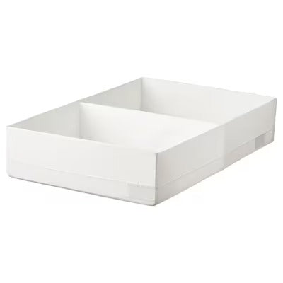 IKEA STUK Box with compartments, white | IKEA Clothes boxes | IKEA Storage boxes & baskets | IKEA Small storage & organisers | Eachdaykart