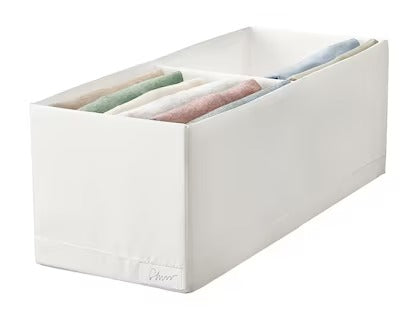 IKEA STUK Box with compartments, white | IKEA Clothes boxes | IKEA Storage boxes & baskets | IKEA Small storage & organisers | Eachdaykart