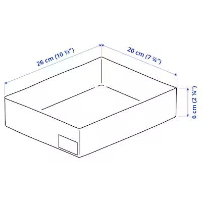 IKEA STUK Organiser, white | IKEA Clothes boxes | IKEA Storage boxes & baskets | IKEA Small storage & organisers | Eachdaykart