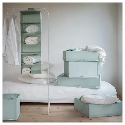 IKEA STUK Storage with 7 compartments, light grey-green | IKEA Children's boxes & baskets | IKEA Storage boxes & baskets | IKEA Small storage & organisers | Eachdaykart