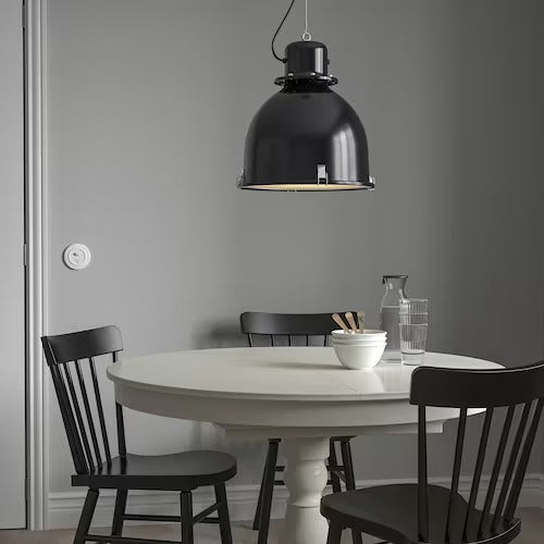 IKEA SVARTNORA Pendant lamp, black, 38 cm (15 ") | IKEA ceiling lights | Eachdaykart