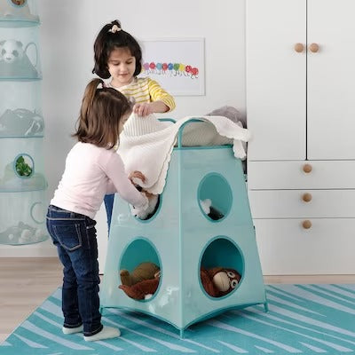 IKEA TIGERFINK Storage with compartments, turquoise | IKEA Children's boxes & baskets | IKEA Storage boxes & baskets | IKEA Small storage & organisers | Eachdaykart