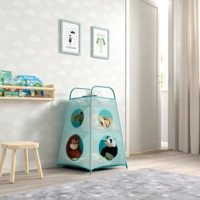 IKEA TIGERFINK Storage with compartments, turquoise | IKEA Children's boxes & baskets | IKEA Storage boxes & baskets | IKEA Small storage & organisers | Eachdaykart