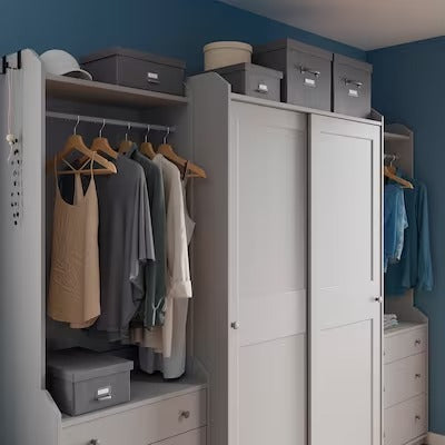 IKEA TJOG Storage box with lid, dark grey | IKEA Paper & media boxes | IKEA Storage boxes & baskets | IKEA Small storage & organisers | Eachdaykart