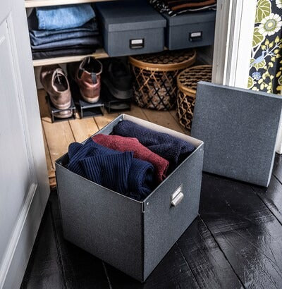 IKEA TJOG Aufbewahrungsbox mit Deckel, dunkelgrau | IKEA Papier- &amp; Medienboxen | IKEA Aufbewahrungsboxen &amp; Körbe | IKEA Kleine Aufbewahrung &amp; Organizer | Eachdaykart