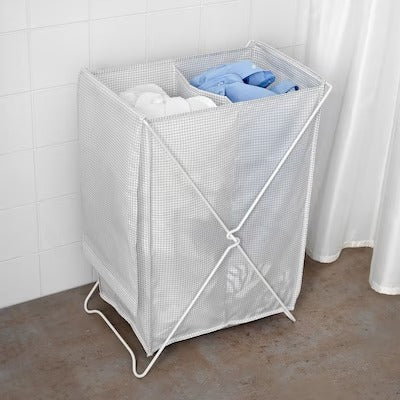 IKEA TORKIS Laundry basket, white/grey | IKEA Laundry baskets | Eachdaykart