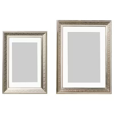 IKEA UBBETORP Frame, set of 2, silver-colour | IKEA Picture & photo frames | IKEA Frames & pictures | Eachdaykart