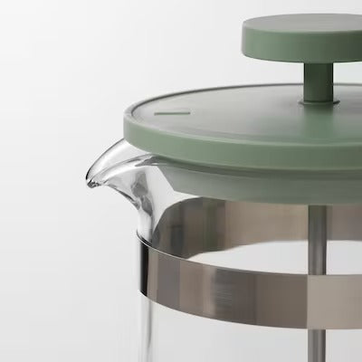 IKEA UPPHETTA Coffee/tea maker, glass/stainless steel light green | IKEA Coffee makers & accessories | IKEA Coffee & tea | Eachdaykart