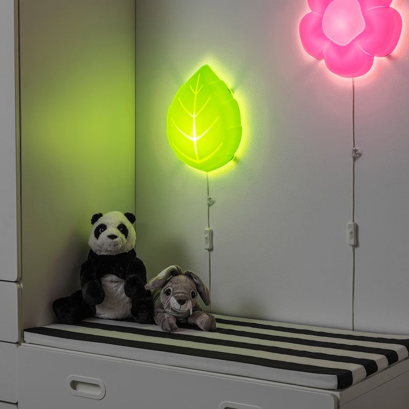 IKEA UPPLYST LED wall lamp, leaf green | IKEA Children's lighting | Eachdaykart