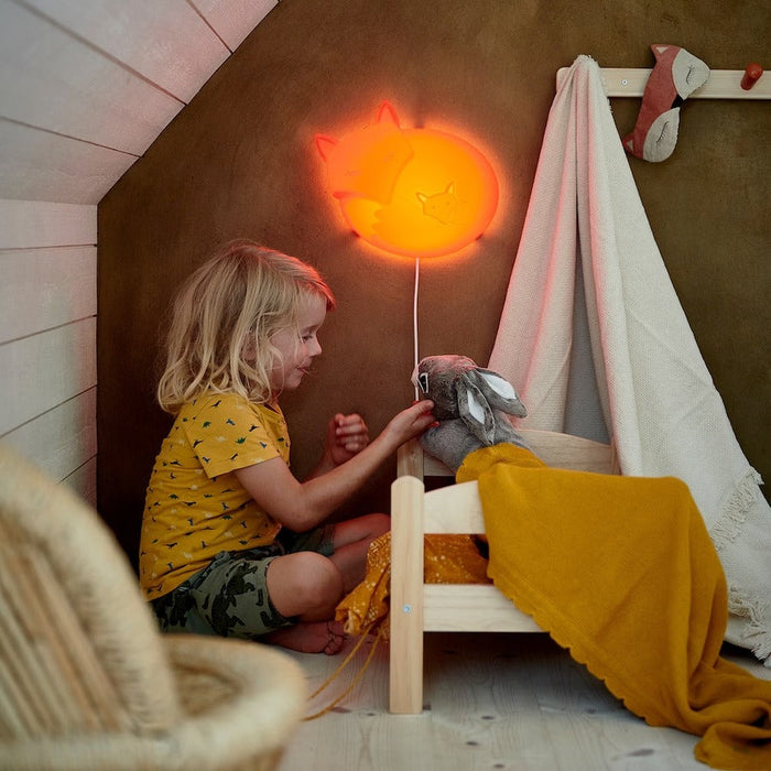 IKEA UPPLYST LED wall lamp, fox orange | IKEA Children's lighting | Eachdaykart