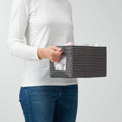 IKEA UPPRYMD Box, black yellow/turquoise, pack of 3 | IKEA Children's boxes & baskets | IKEA Storage boxes & baskets | IKEA Small storage & organisers | Eachdaykart