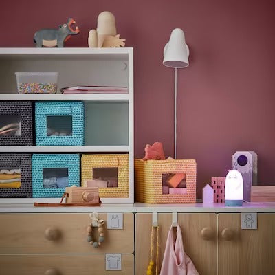 IKEA UPPRYMD Box, black yellow/turquoise, pack of 3 | IKEA Children's boxes & baskets | IKEA Storage boxes & baskets | IKEA Small storage & organisers | Eachdaykart