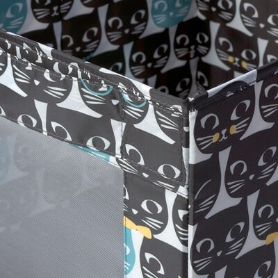 IKEA UPPRYMD Box, white/black patterned | IKEA Children's boxes & baskets | IKEA Storage boxes & baskets | IKEA Small storage & organisers | Eachdaykart