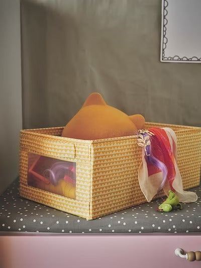 IKEA UPPRYMD Box, yellow | IKEA Children's boxes & baskets | IKEA Storage boxes & baskets | IKEA Small storage & organisers | Eachdaykart