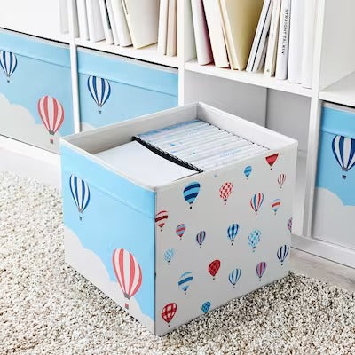 IKEA UPPTAG Box, patterned | IKEA Children's boxes & baskets | IKEA Storage boxes & baskets | IKEA Small storage & organisers | Eachdaykart