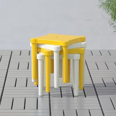 IKEA UTTER Children's stool, in/outdoor/yellow | IKEA Small chairs | IKEA Children's chairs | Eachdaykart