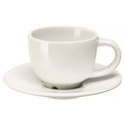 IKEA VARDAGEN Espresso cup and saucer, off-white | IKEA Mugs & cups | IKEA Coffee & tea | Eachdaykart