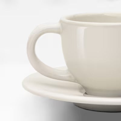 IKEA VARDAGEN Espresso cup and saucer, off-white | IKEA Mugs & cups | IKEA Coffee & tea | Eachdaykart