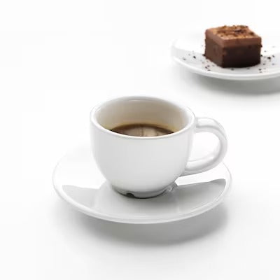 IKEA VARDAGEN Espresso cup and saucer, off-white | IKEA Mugs & cups | IKEA Coffee & tea | Eachdaykart