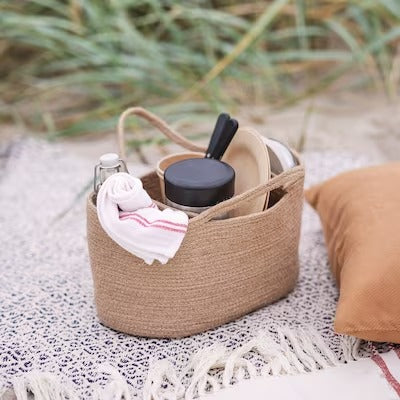 IKEA VARDANDE Basket with handles, natural | IKEA Baskets | IKEA Storage boxes & baskets | IKEA Small storage & organisers | Eachdaykart