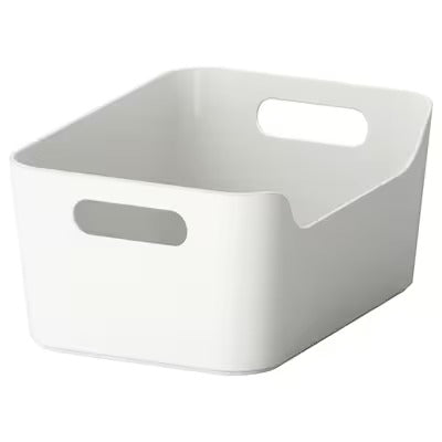 IKEA SOCKERBIT Storage box with lid, grey-green | IKEA Paper & media boxes | IKEA Storage boxes & baskets | IKEA Small storage & organisers | Eachdaykart