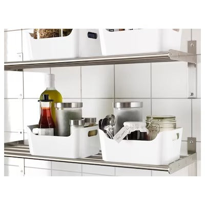 IKEA VARIERA Box, white | IKEA Paper & media boxes | IKEA Storage boxes & baskets | IKEA Small storage & organisers | Eachdaykart